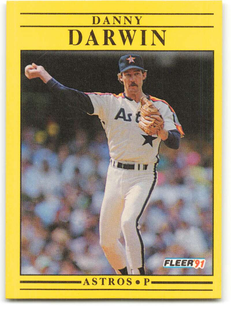 1991 Fleer Baseball #503 Danny Darwin Houston Astros Image 1