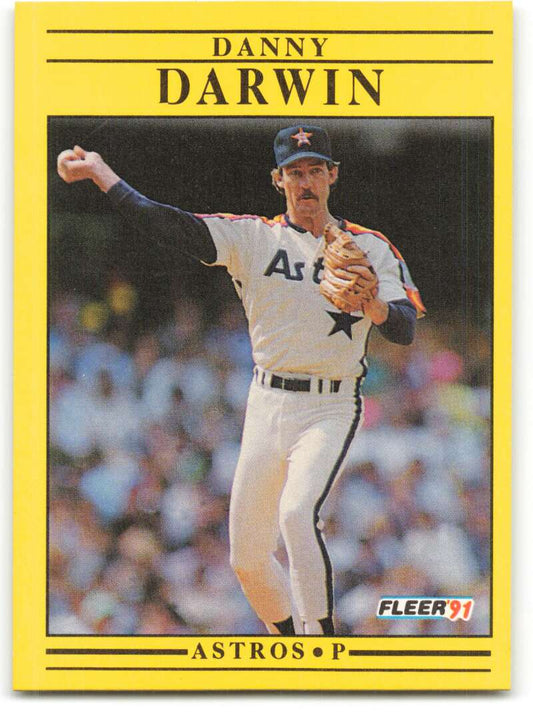 1991 Fleer Baseball #503 Danny Darwin  Houston Astros  Image 1