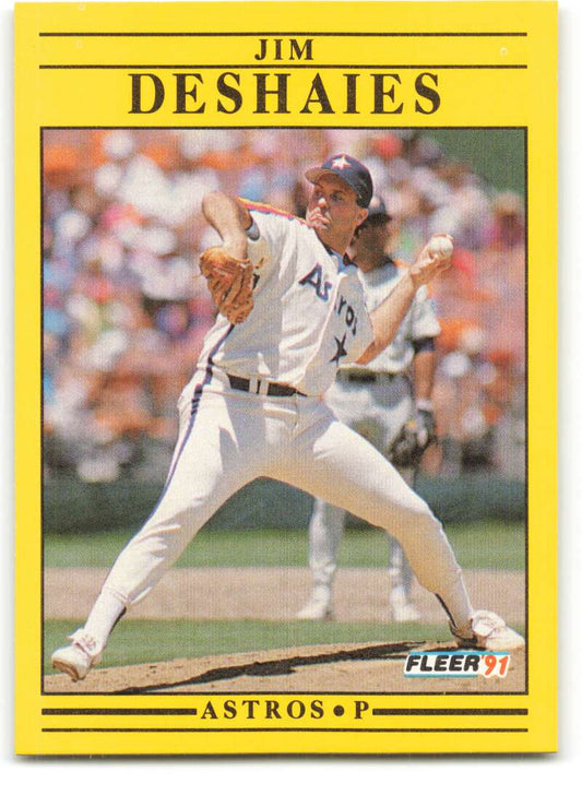 1991 Fleer Baseball #506 Jim Deshaies  Houston Astros  Image 1