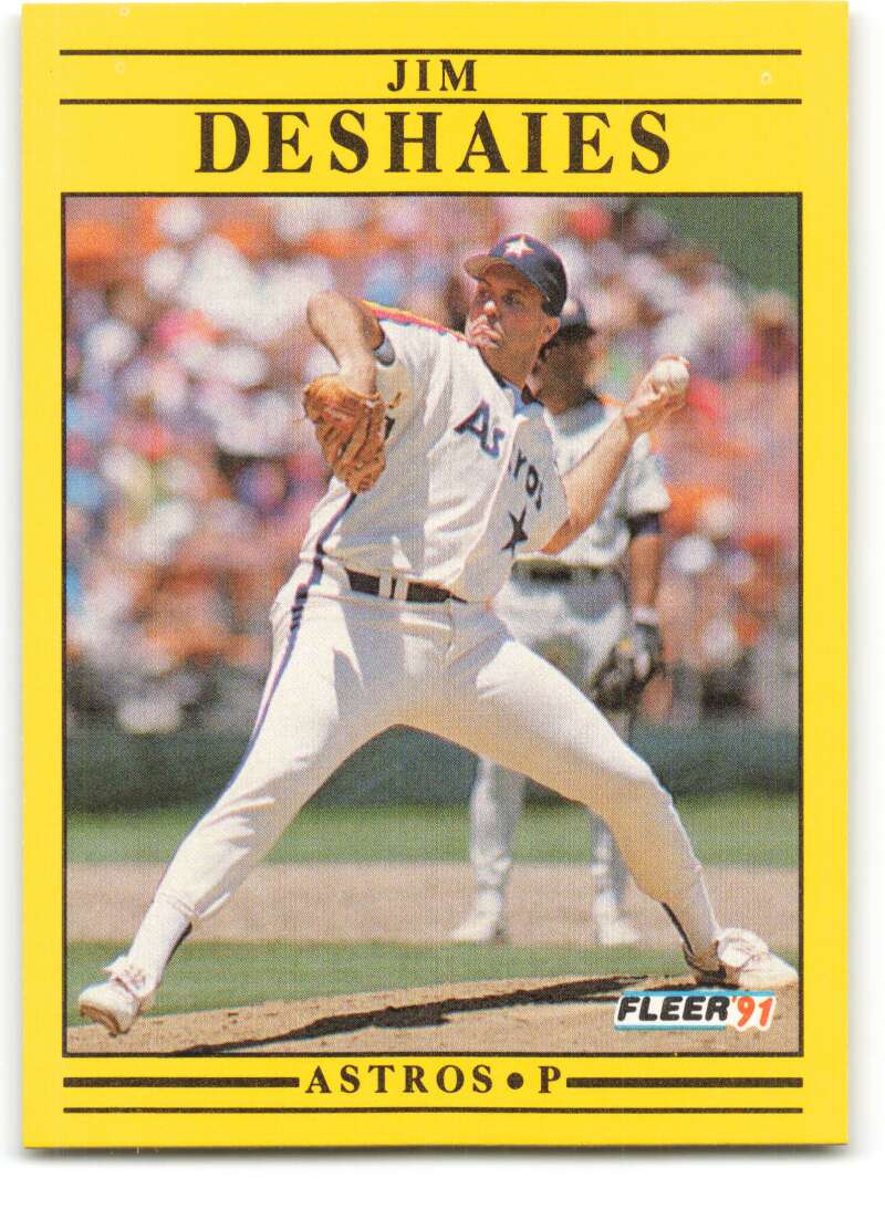 1991 Fleer Baseball #506 Jim Deshaies  Houston Astros  Image 1
