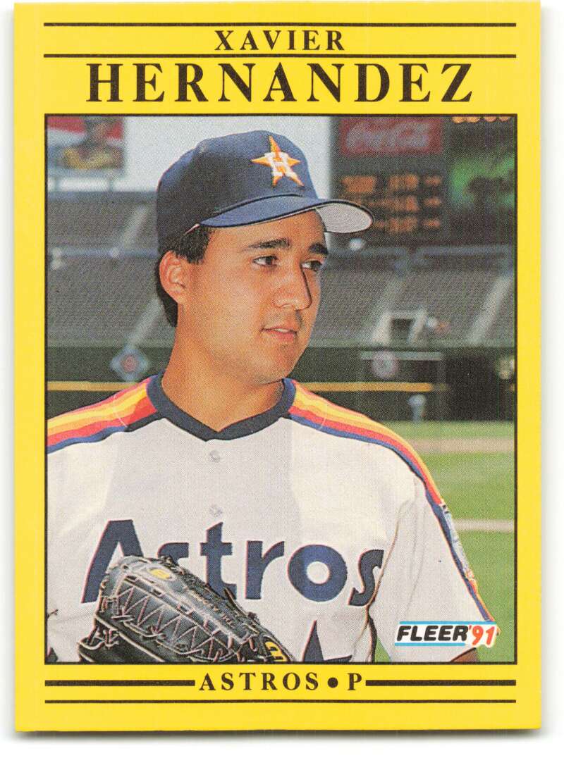 1991 Fleer Baseball #509 Xavier Hernandez Houston Astros Image 1
