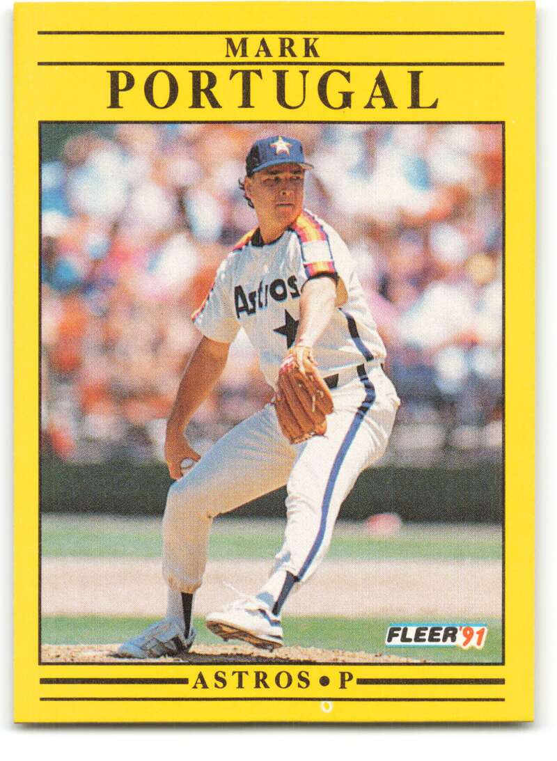 1991 Fleer Baseball #512 Mark Portugal Houston Astros Image 1
