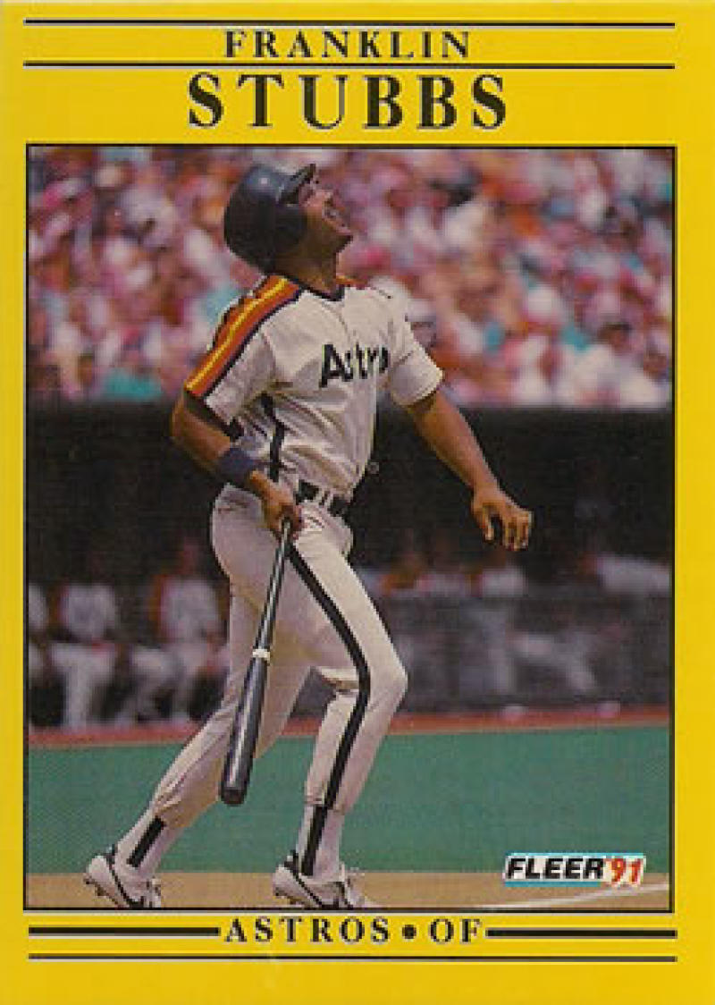 1991 Fleer Baseball #518 Franklin Stubbs Houston Astros Image 1