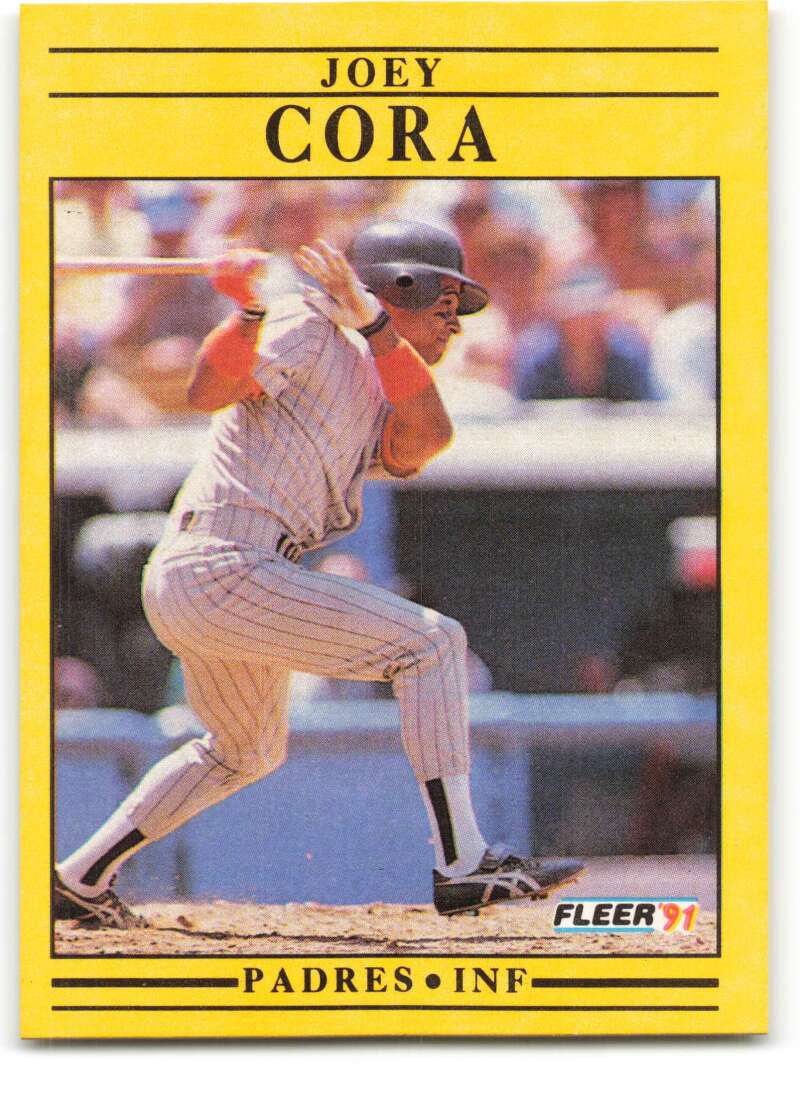 1991 Fleer Baseball #527 Joey Cora San Diego Padres Image 1