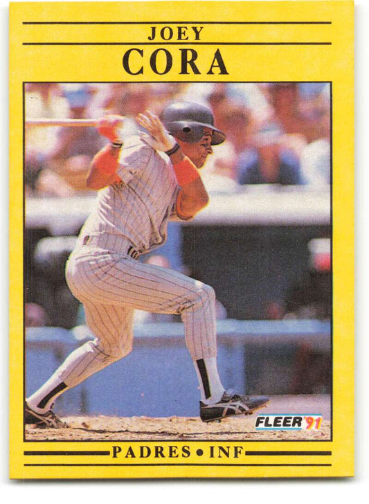 1991 Fleer Baseball #527 Joey Cora  San Diego Padres  Image 1