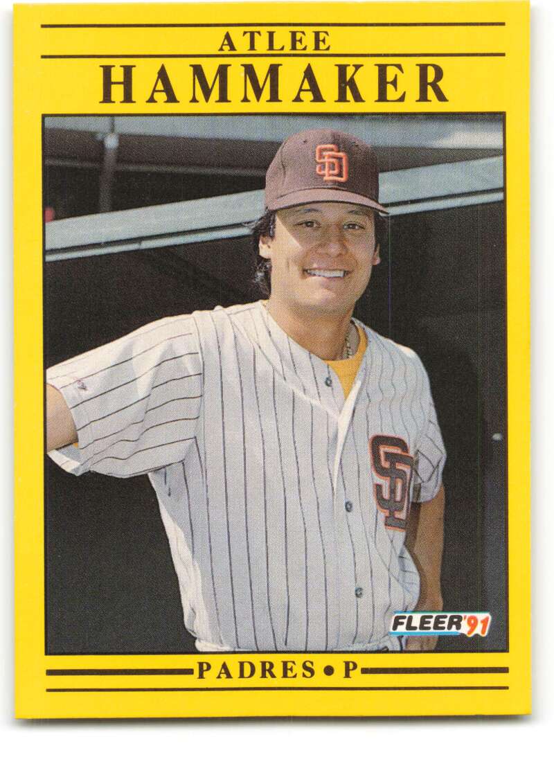 1991 Fleer Baseball #530 Atlee Hammaker San Diego Padres Image 1