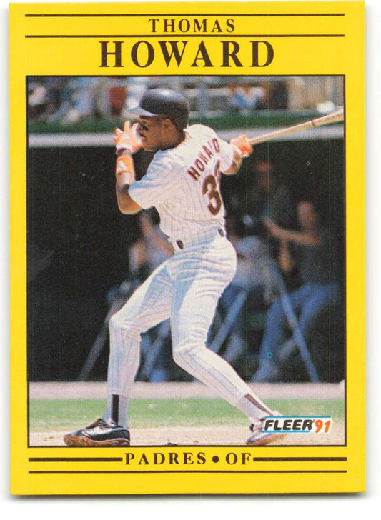 1991 Fleer Baseball #532 Thomas Howard  San Diego Padres  Image 1