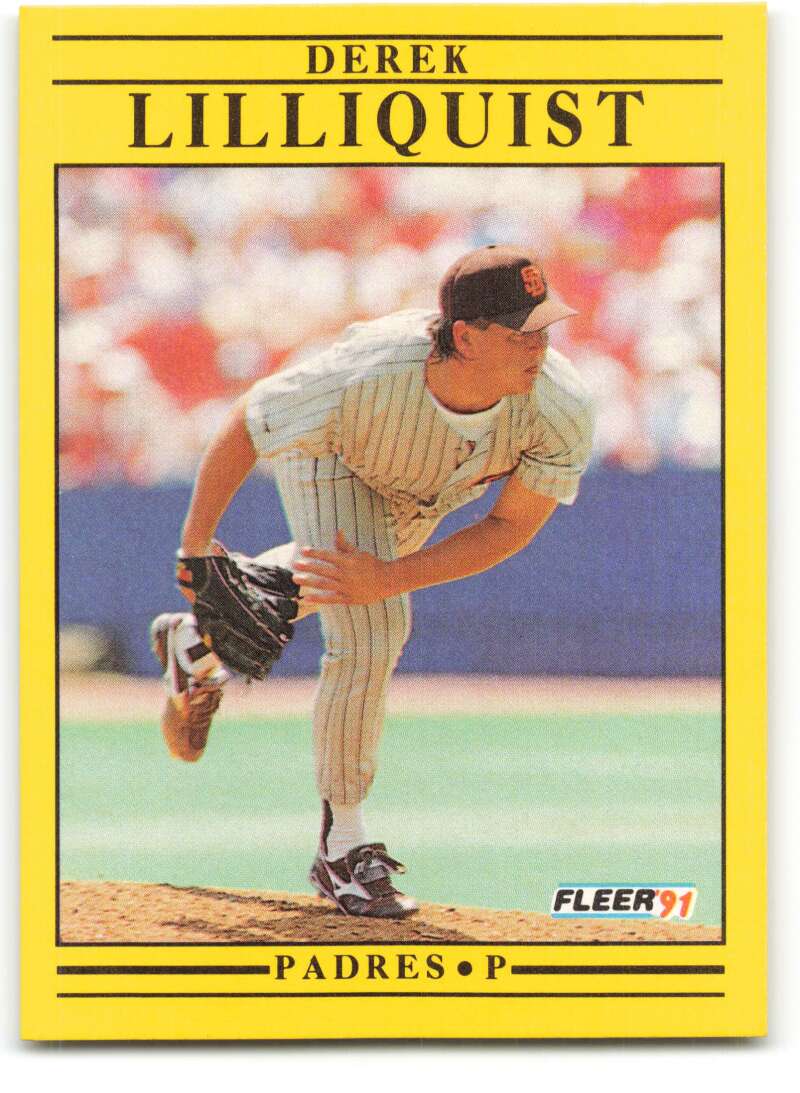 1991 Fleer Baseball #535 Derek Lilliquist San Diego Padres Image 1