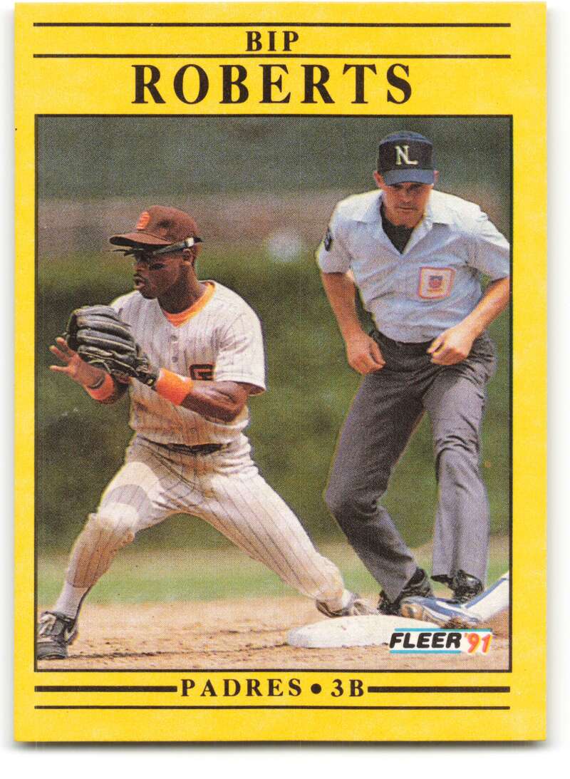 1991 Fleer Baseball #540 Bip Roberts San Diego Padres Image 1