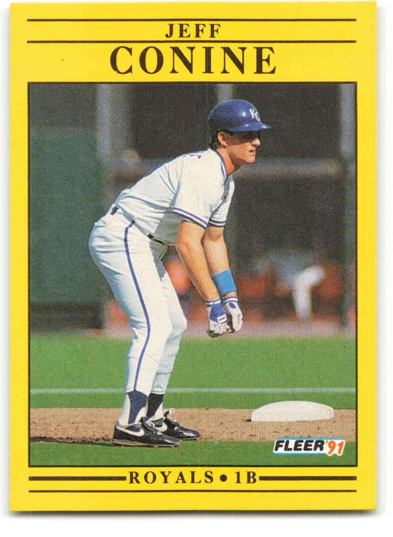 1991 Fleer Baseball #553 Jeff Conine RC Rookie Kansas City Royals Image 1