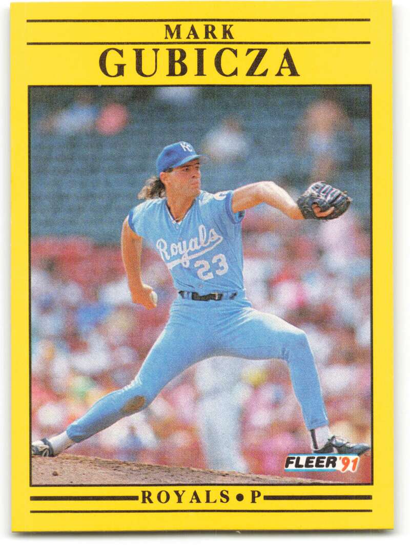 1991 Fleer Baseball #560 Mark Gubicza Kansas City Royals Image 1