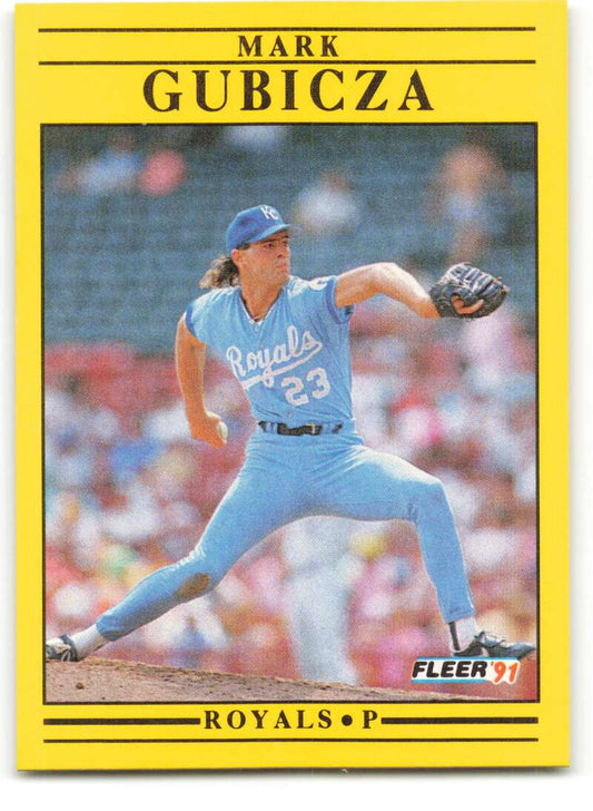 1991 Fleer Baseball #560 Mark Gubicza  Kansas City Royals  Image 1