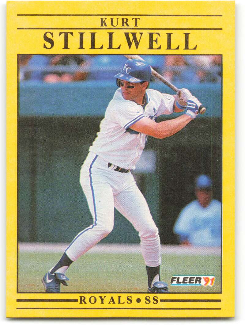 1991 Fleer Baseball #571 Kurt Stillwell Kansas City Royals Image 1