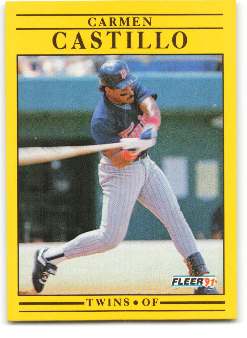 1991 Fleer Baseball #606 Carmen Castillo Minnesota Twins Image 1