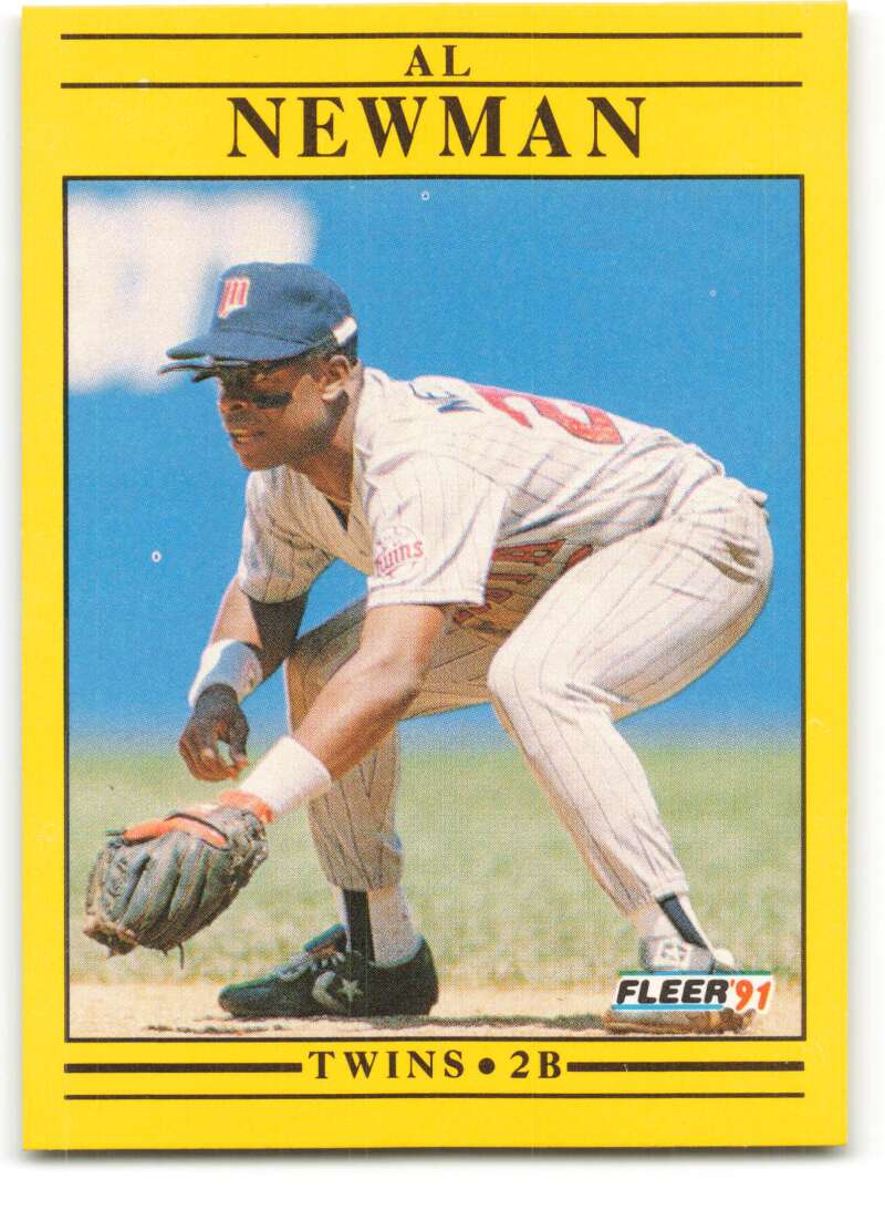 1991 Fleer Baseball #621 Al Newman Minnesota Twins Image 1