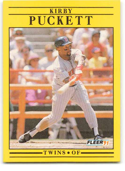 1991 Fleer Baseball #623 Kirby Puckett  Minnesota Twins  Image 1