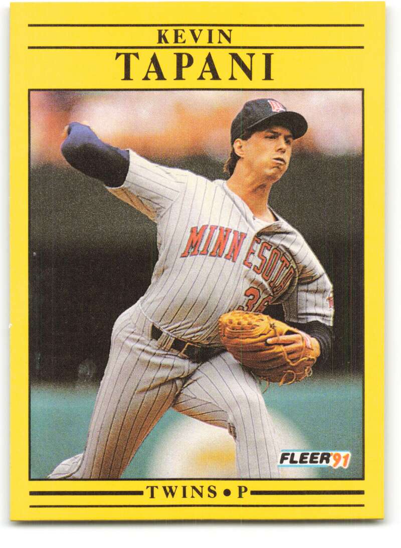 1991 Fleer Baseball #625 Kevin Tapani Minnesota Twins Image 1
