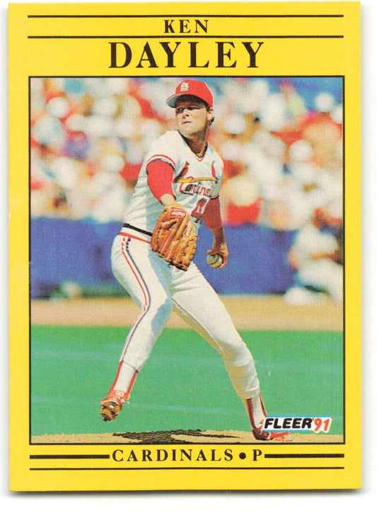 1991 Fleer Baseball #630 Ken Dayley  St. Louis Cardinals  Image 1