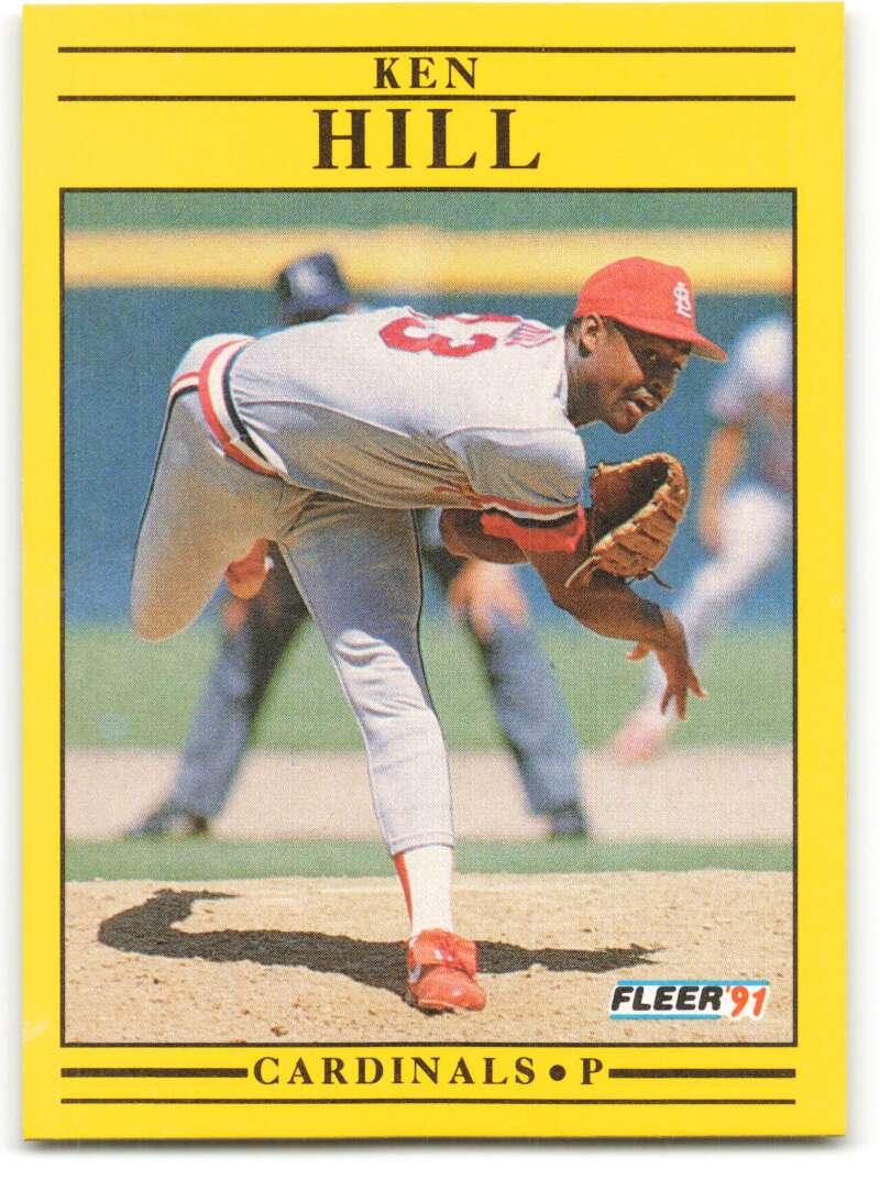 1991 Fleer Baseball #635 Ken Hill St. Louis Cardinals Image 1