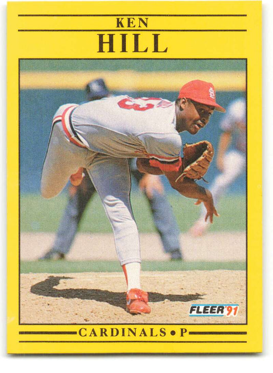 1991 Fleer Baseball #635 Ken Hill  St. Louis Cardinals  Image 1