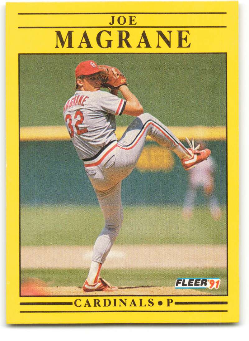 1991 Fleer Baseball #638 Joe Magrane St. Louis Cardinals Image 1