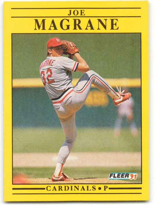 1991 Fleer Baseball #638 Joe Magrane  St. Louis Cardinals  Image 1