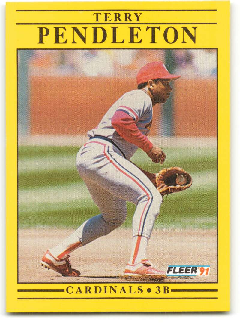 1991 Fleer Baseball #642 Terry Pendleton St. Louis Cardinals Image 1
