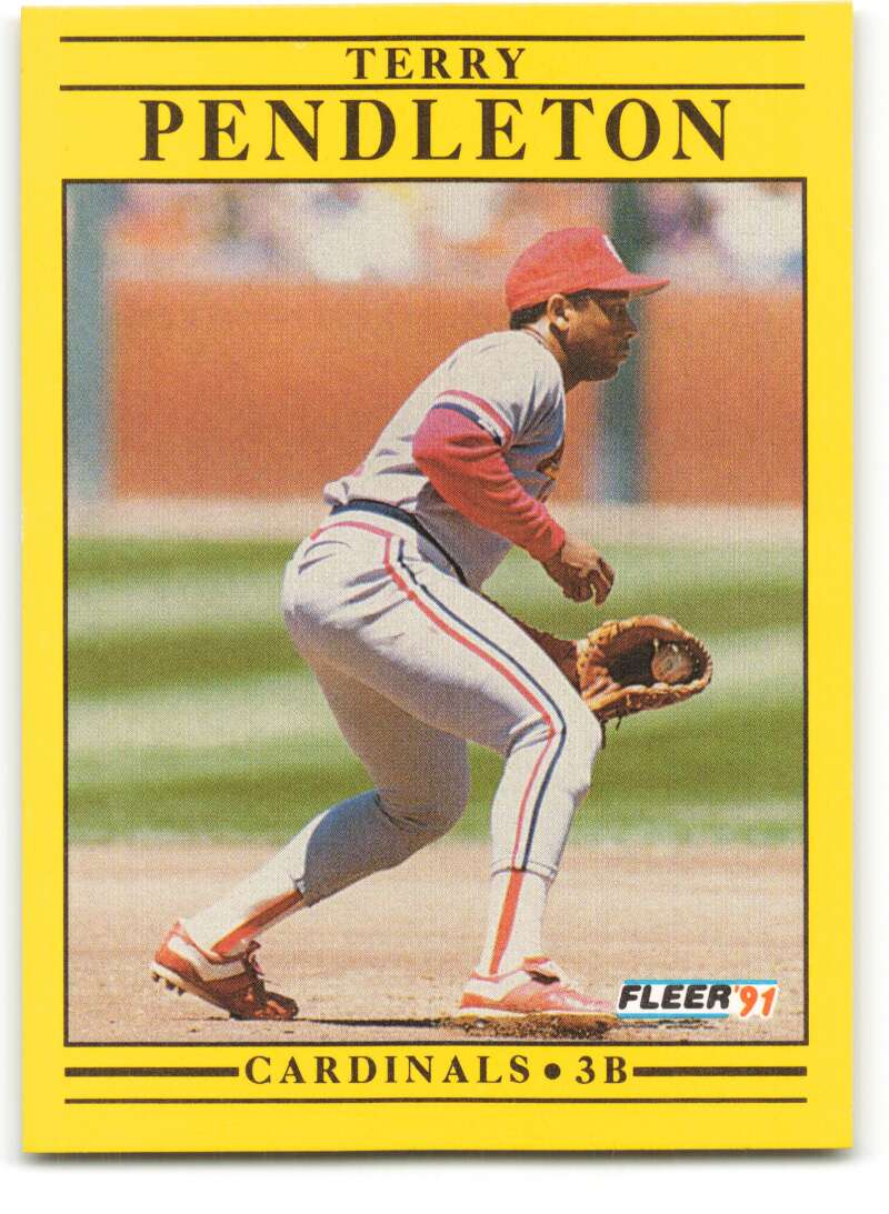 1991 Fleer Baseball #642 Terry Pendleton  St. Louis Cardinals  Image 1