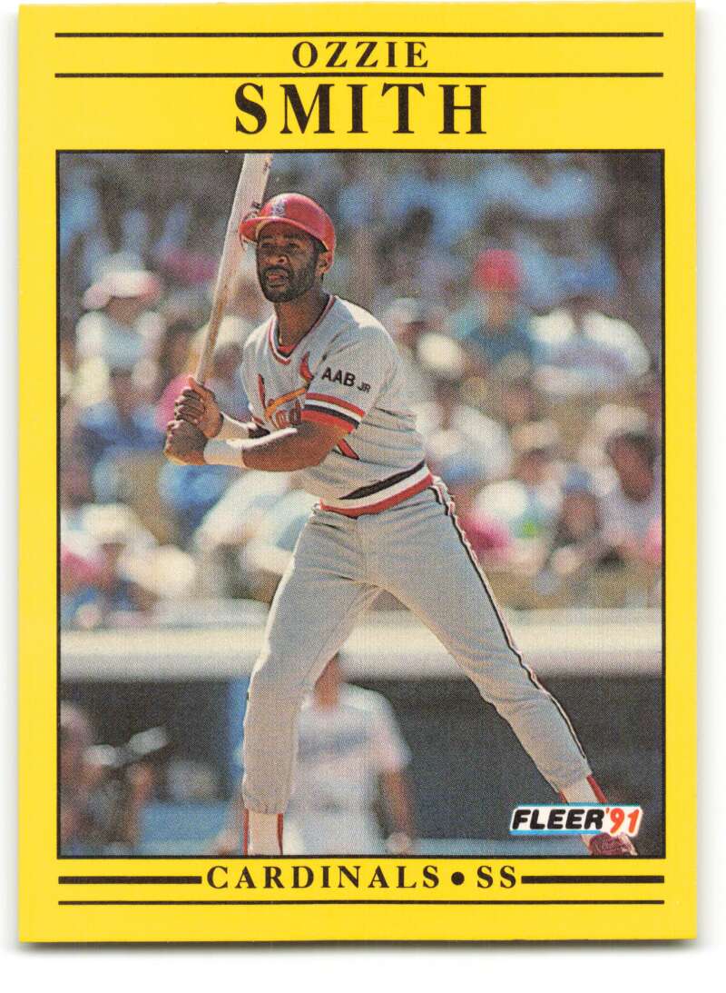 1991 Fleer Baseball #646 Ozzie Smith St. Louis Cardinals Image 1