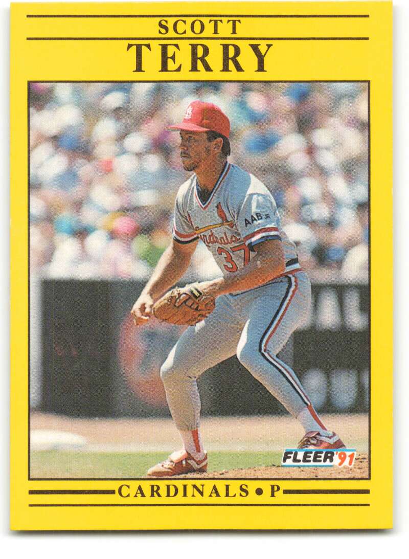 1991 Fleer Baseball #647 Scott Terry St. Louis Cardinals Image 1