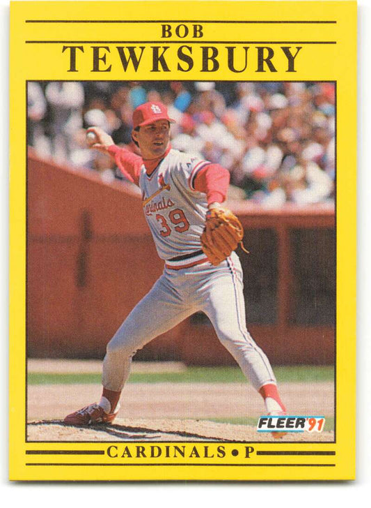 1991 Fleer Baseball #648 Bob Tewksbury  St. Louis Cardinals  Image 1