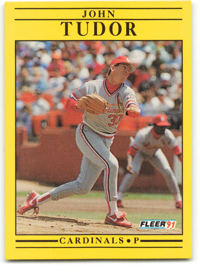 1991 Fleer Baseball #650 John Tudor St. Louis Cardinals Image 1