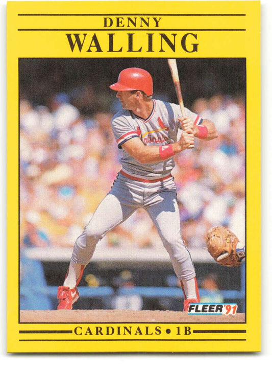 1991 Fleer Baseball #651 Denny Walling  St. Louis Cardinals  Image 1