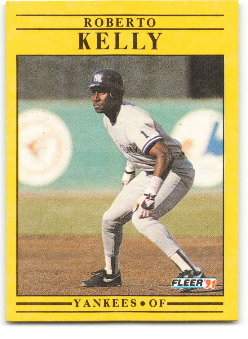 1991 Fleer Baseball #668 Roberto Kelly New York Yankees Image 1