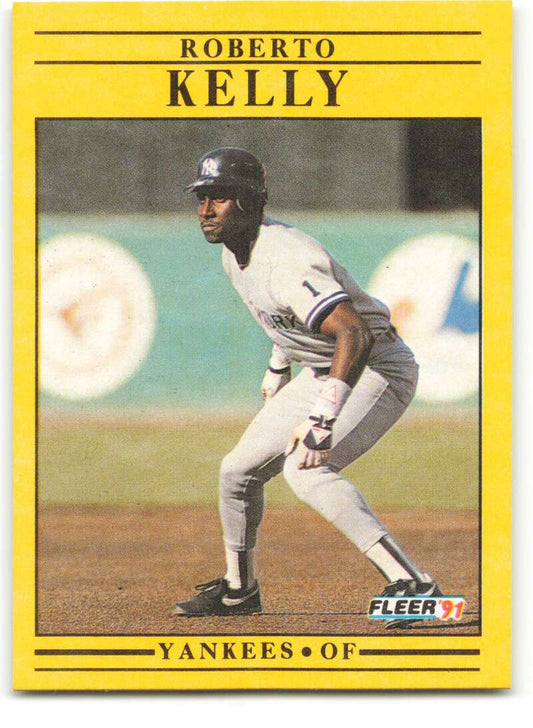1991 Fleer Baseball #668 Roberto Kelly  New York Yankees  Image 1
