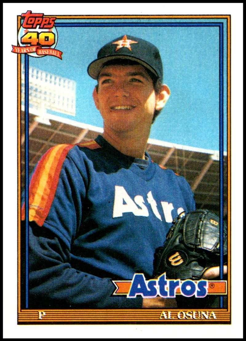 1991 Topps #149 Al Osuna UER Baseball RC Rookie Houston Astros Image 1
