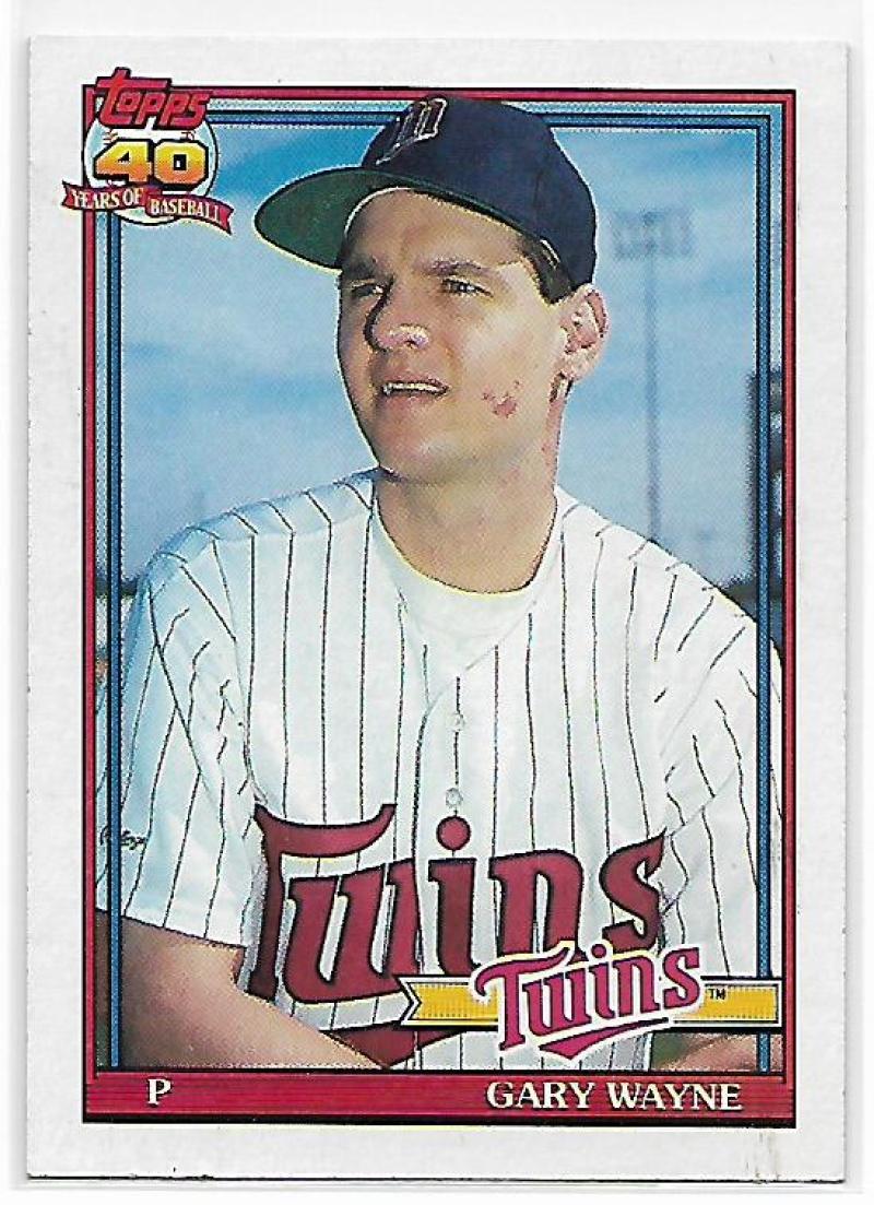 1991 Topps #207 Gary Wayne Baseball Minnesota Twins Image 1