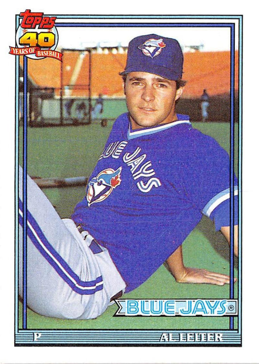 1991 Topps #233 Al Leiter Baseball Toronto Blue Jays  Image 1