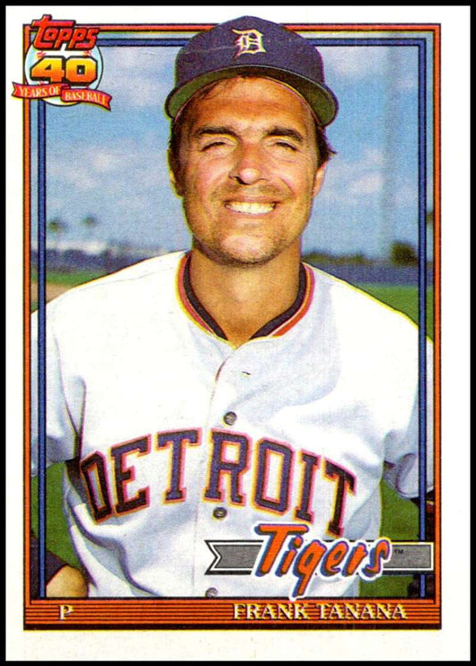 1991 Topps #236 Frank Tanana ERR Baseball Detroit Tigers  Image 1