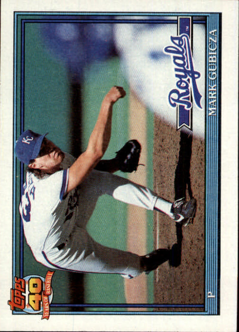 1991 Topps #265 Mark Gubicza Baseball Kansas City Royals Image 1