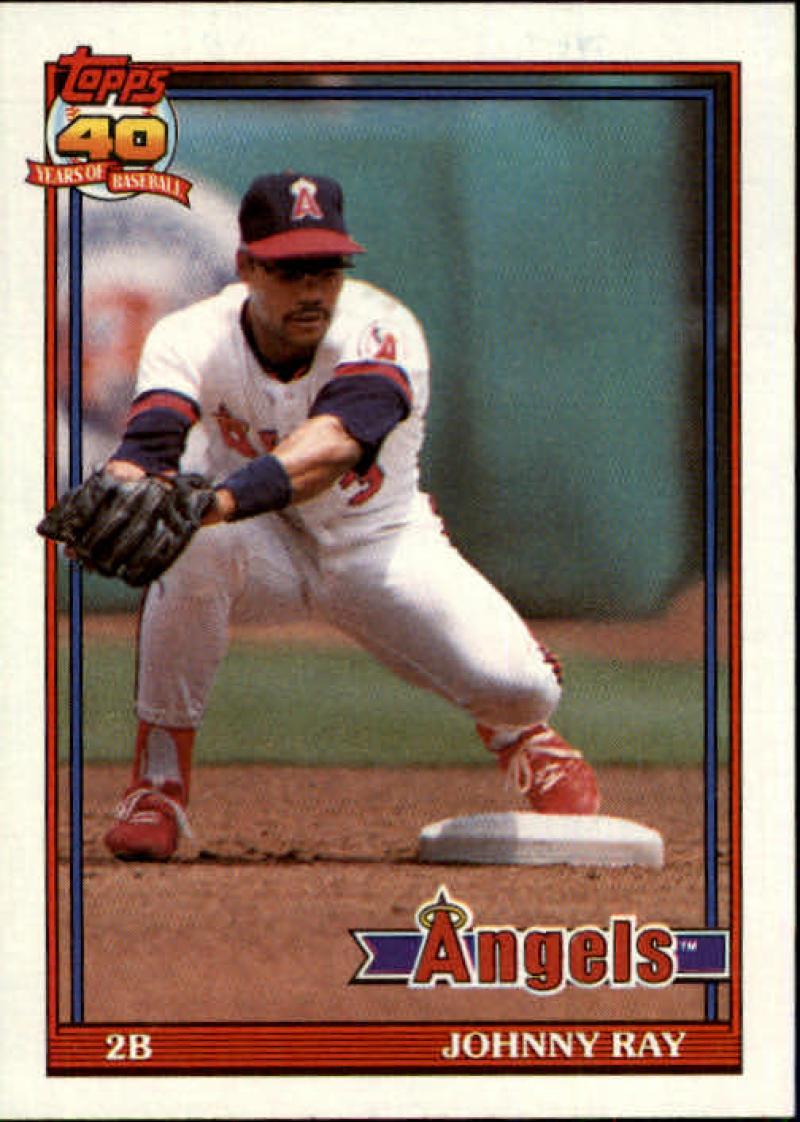 1991 Topps #273 Johnny Ray Baseball California Angels Image 1