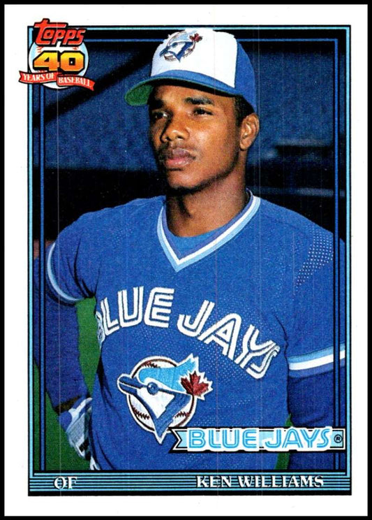 1991 Topps #274 Kenny Williams Baseball Toronto Blue Jays  Image 1
