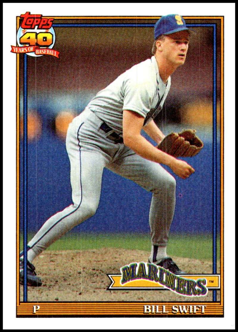 1991 Topps #276 Bill Swift Baseball Seattle Mariners Image 1