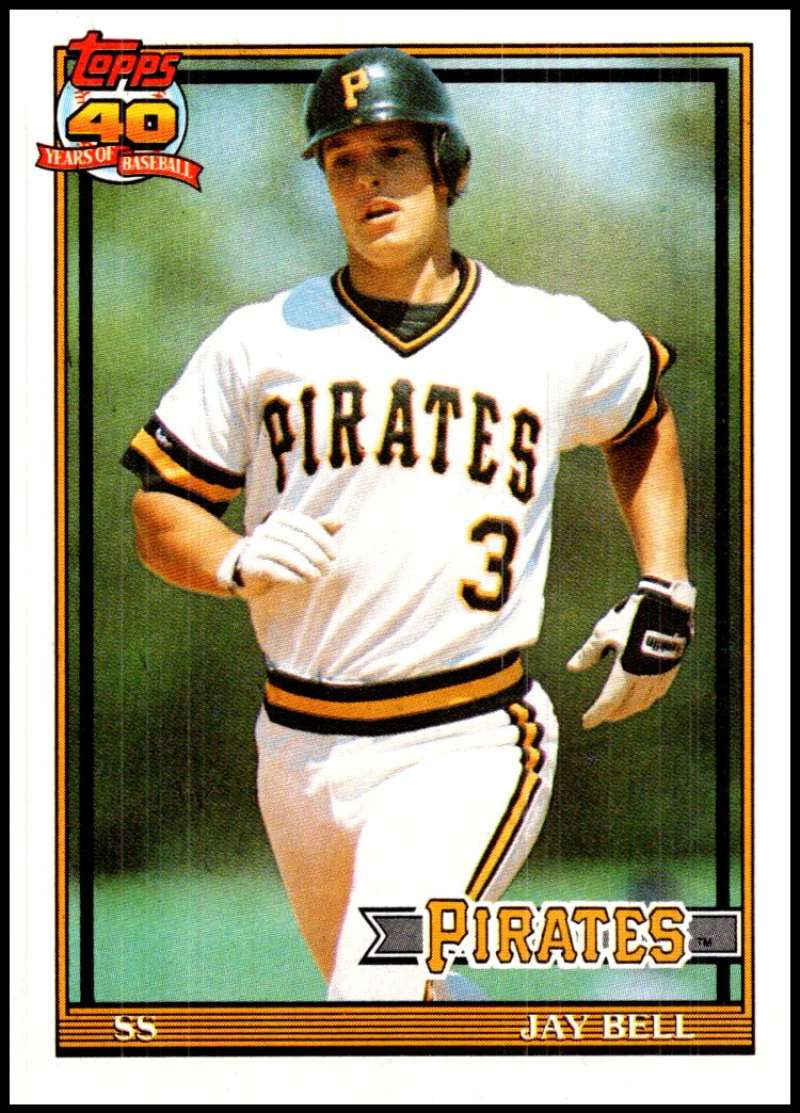 1991 Topps #293 Jay Bell Baseball Pittsburgh Pirates Image 1