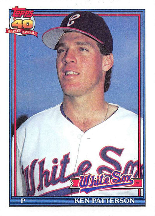 1991 Topps #326 Ken Patterson Baseball Chicago White Sox  Image 1