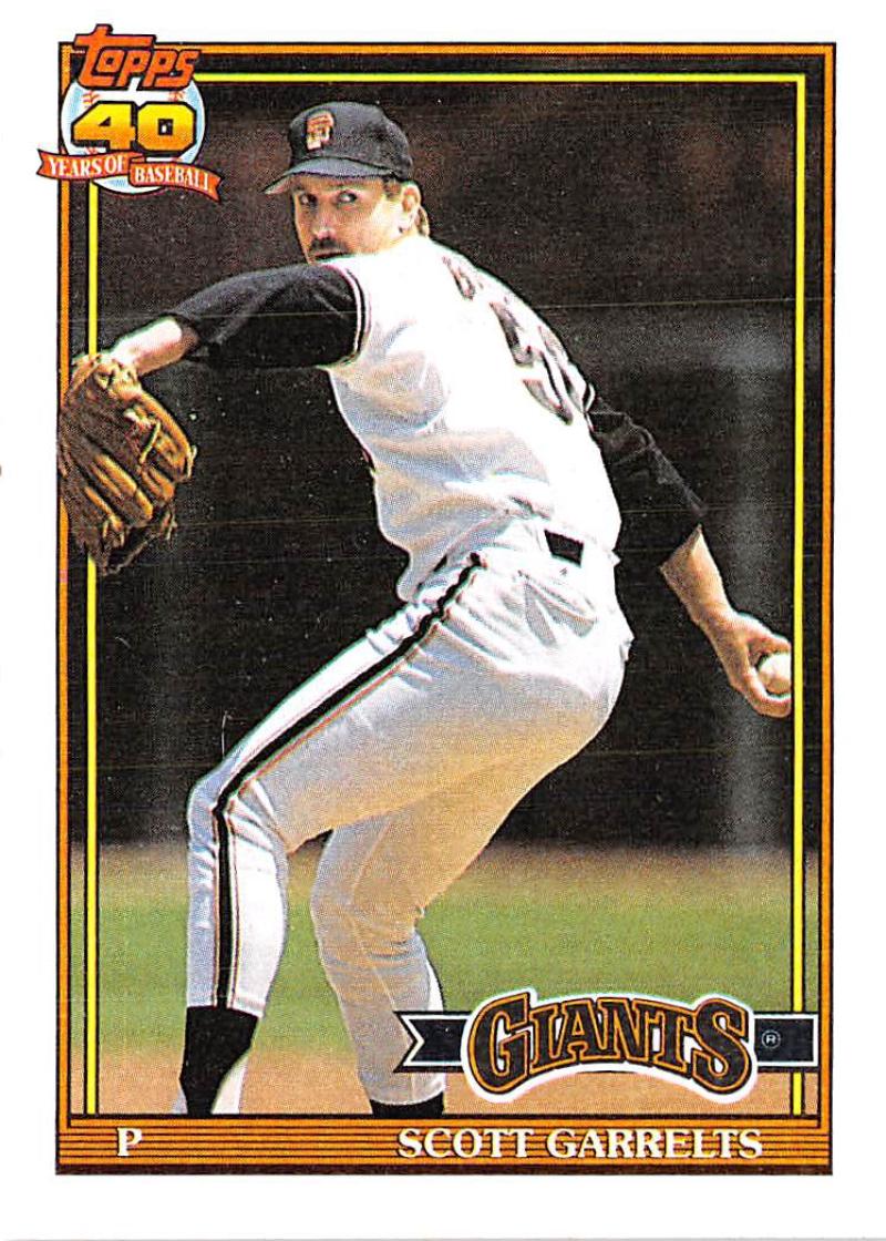 1991 Topps #361 Scott Garrelts Baseball San Francisco Giants Image 1