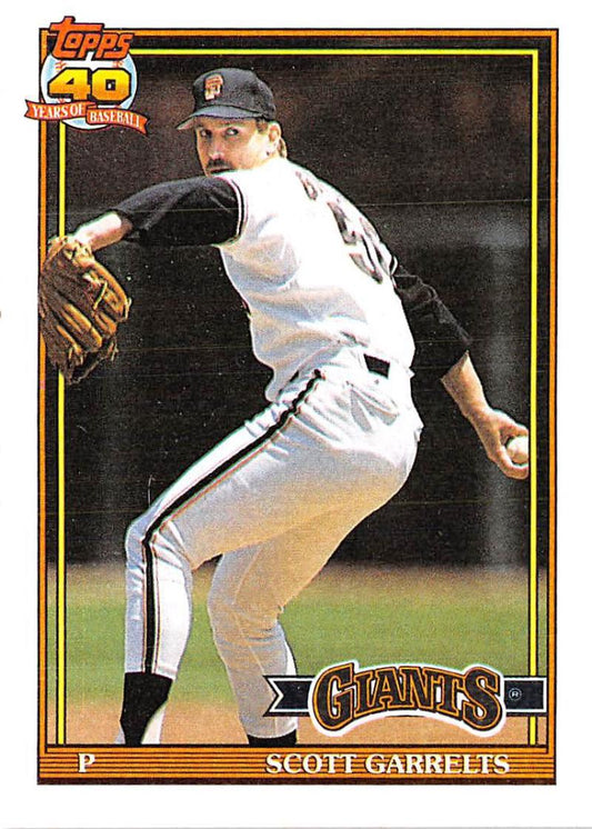 1991 Topps #361 Scott Garrelts Baseball San Francisco Giants  Image 1