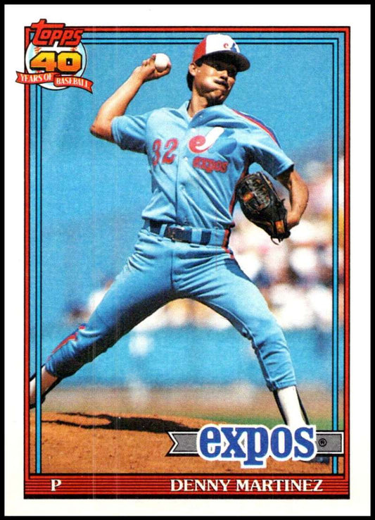 1991 Topps #528 Dennis Martinez Baseball Montreal Expos  Image 1