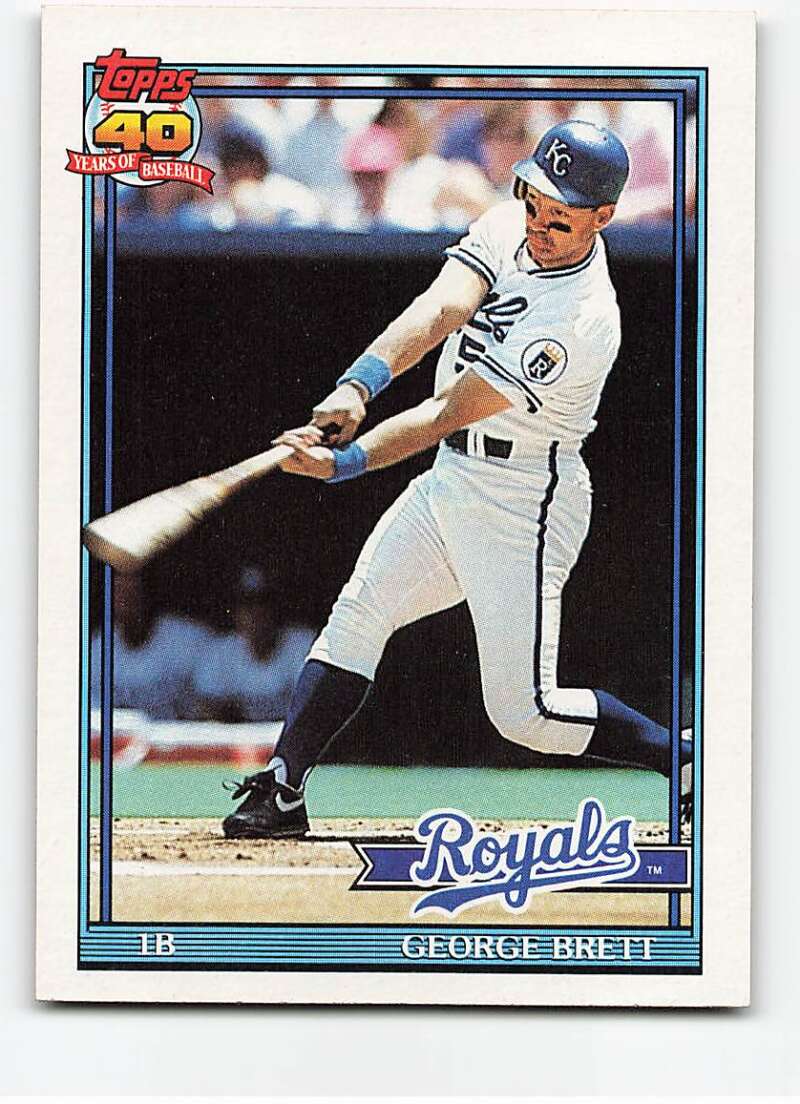 1991 Topps #540 George Brett Baseball Kansas City Royals Image 1