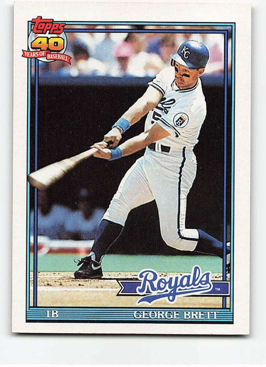 1991 Topps #540 George Brett Baseball Kansas City Royals  Image 1